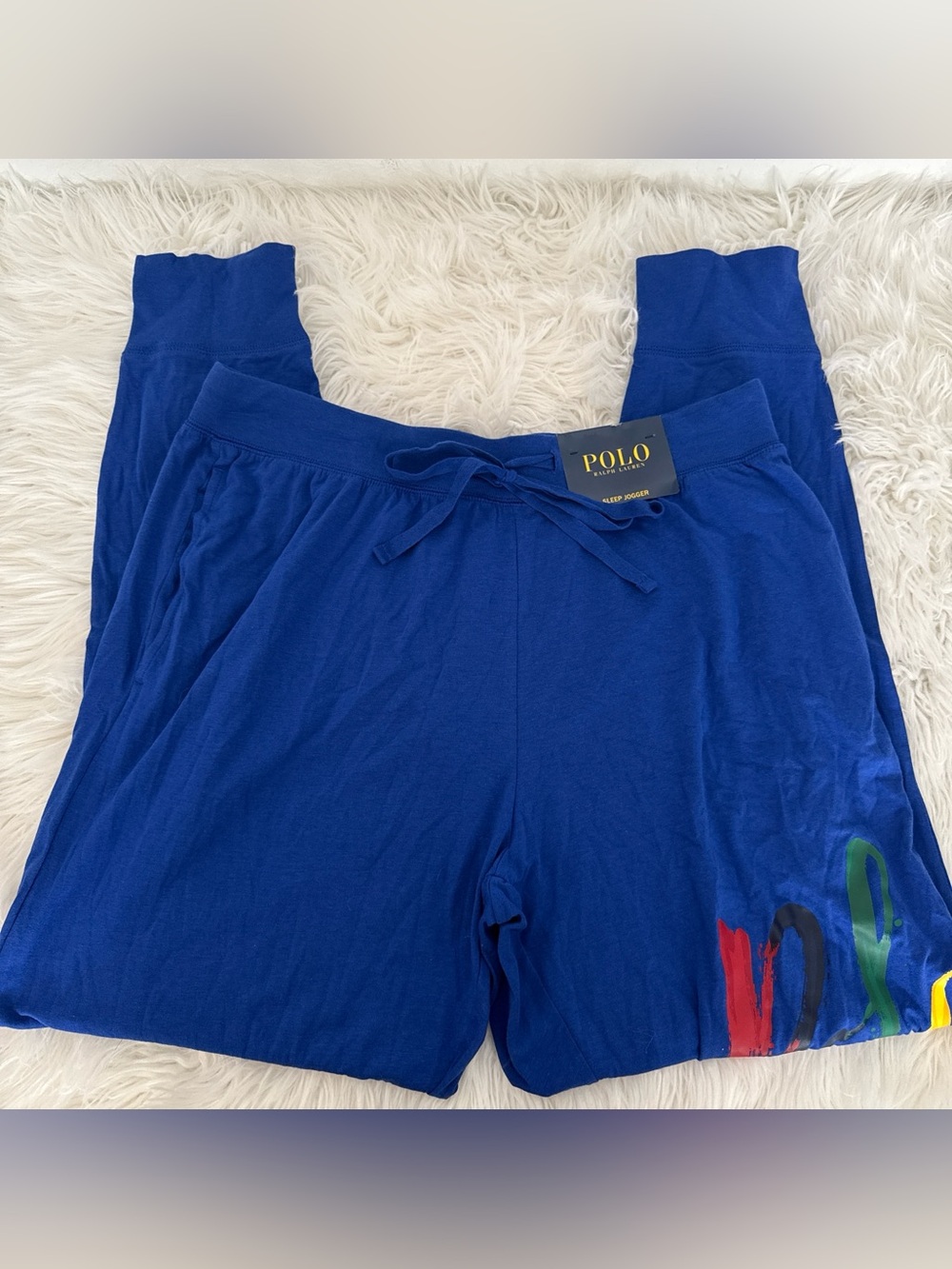 Polo by Ralph Lauren Kids Blue Drawstring Sleep Shorts